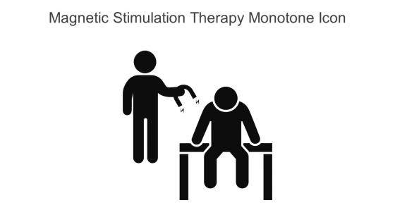 Magnetic Stimulation Therapy Monotone Icon In Powerpoint Pptx Png And Editable Eps Format