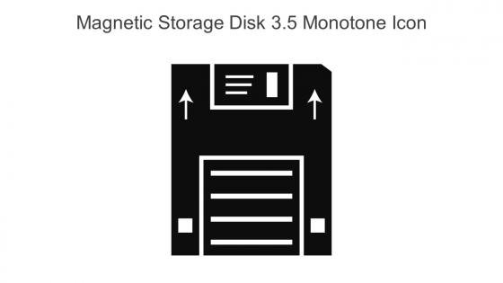 Magnetic Storage Disk 3 5 Monotone Icon In Powerpoint Pptx Png And Editable Eps Format