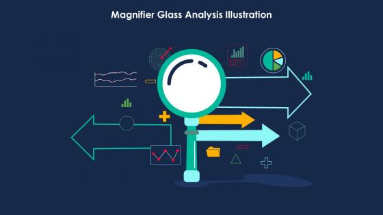 Magnifier Glass Analysis Illustration