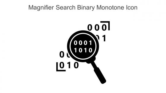 Magnifier Search Binary Monotone Icon In Powerpoint Pptx Png And Editable Eps Format
