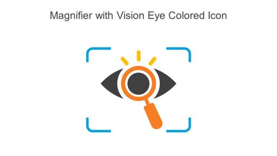 Magnifier With Vision Eye Colored Icon In Powerpoint Pptx Png And Editable Eps Format