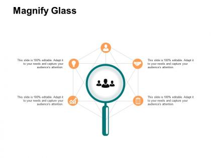 Magnify glass ppt powerpoint presentation ideas master slide