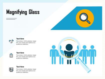 Magnifying glass adapt m874 ppt powerpoint presentation templates
