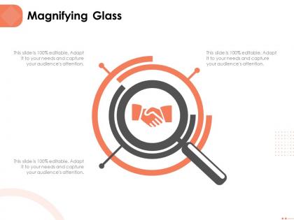 Magnifying glass audience attention ppt powerpoint presentation design ideas