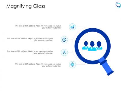 Magnifying glass big dat analysis ppt powerpoint presentation portfolio master slide