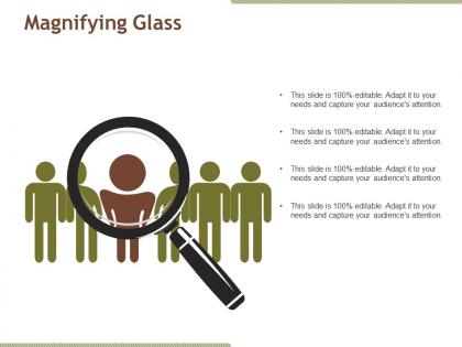 Magnifying glass powerpoint slide graphics