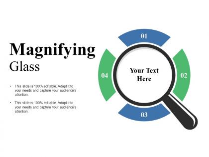 Magnifying glass ppt visual aids background images