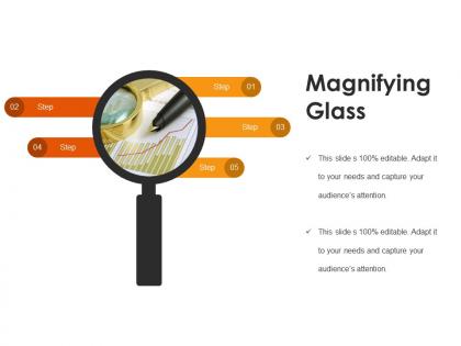 Magnifying glass presentation graphics