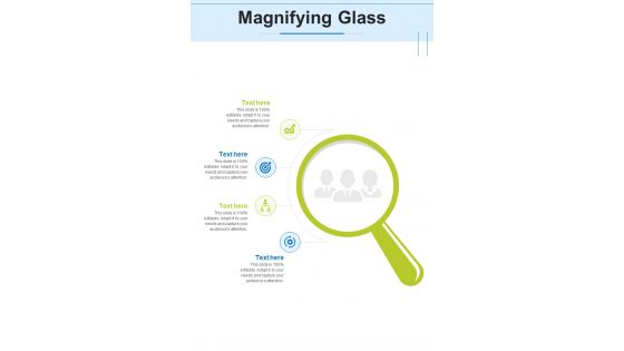 Magnifying Glass Recruitment Proposal One Pager Sample Example Document