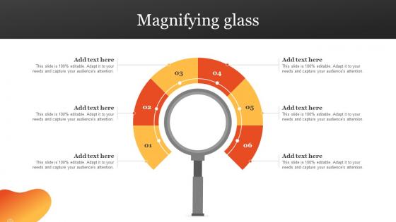 Magnifying Glass Steps To Develop Marketing Plan MKT SS V