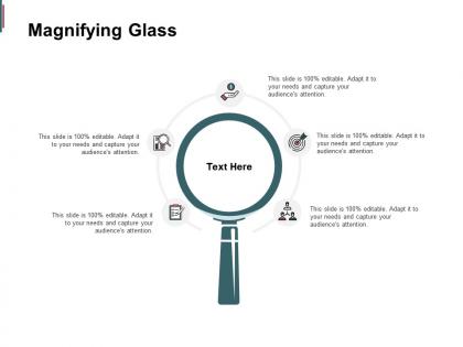 Magnifying glass technology marketing c233 ppt powerpoint presentation slides infographic template