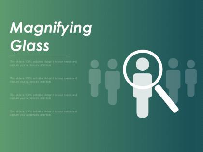 Magnifying glass technology ppt powerpoint presentation infographics graphics tutorials