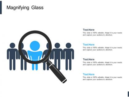 Magnifying glass testing l615 ppt powerpoint presentation outline design