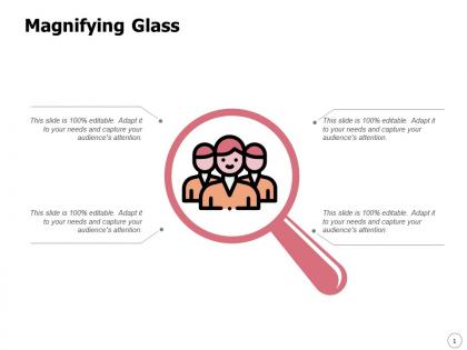 Magnifying glass testing management l354 ppt powerpoint presentation images