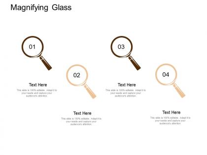 Magnifying glass testing technology ppt powerpoint presentation file show