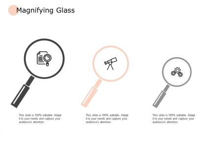 Magnifying glass vision gears ppt powerpoint presentation pictures graphics