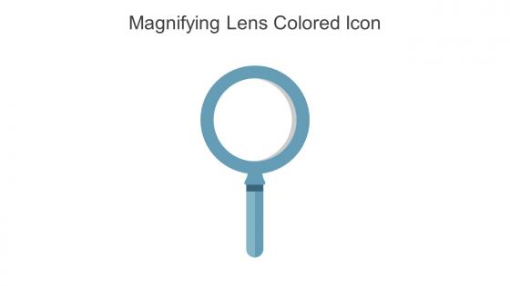 Magnifying Lens Colored Icon In Powerpoint Pptx Png And Editable Eps Format