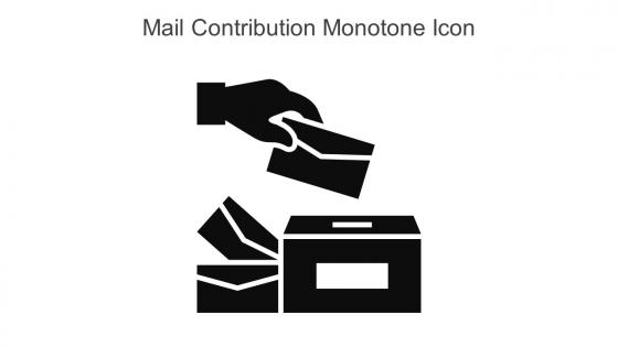 Mail Contribution Monotone Icon In Powerpoint Pptx Png And Editable Eps Format