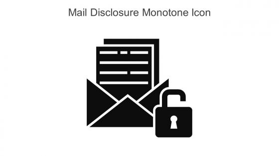 Mail Disclosure Monotone Icon In Powerpoint Pptx Png And Editable Eps Format