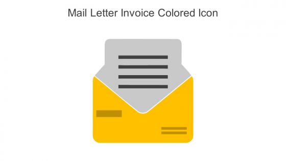 Mail Letter Invoice Colored Icon In Powerpoint Pptx Png And Editable Eps Format