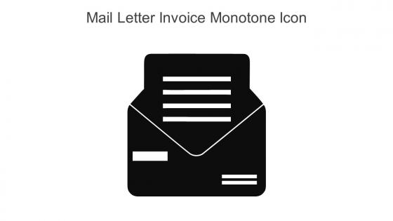 Mail Letter Invoice Monotone Icon In Powerpoint Pptx Png And Editable Eps Format