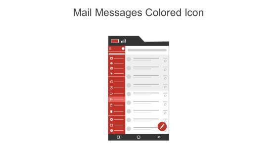 Mail Messages Colored Icon In Powerpoint Pptx Png And Editable Eps Format