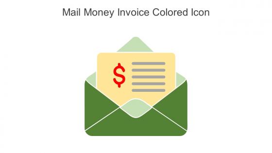 Mail Money Invoice Colored Icon In Powerpoint Pptx Png And Editable Eps Format