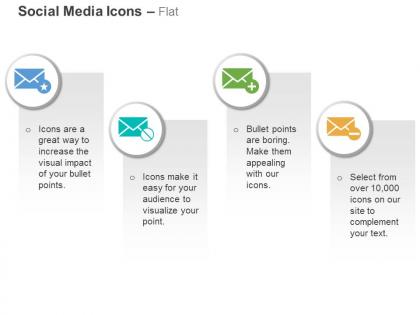 Mail positive negative communication strategy ppt icons graphics