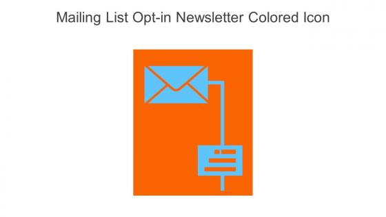 Mailing List OPT In Newsletter Colored Icon In Powerpoint Pptx Png And Editable Eps Format