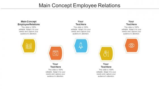 Main Concept Employee Relations Ppt Powerpoint Presentation Outline Introduction Cpb