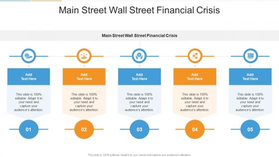 Main Street Wall Street Financial Crisis In Powerpoint And Google Slides Cpb