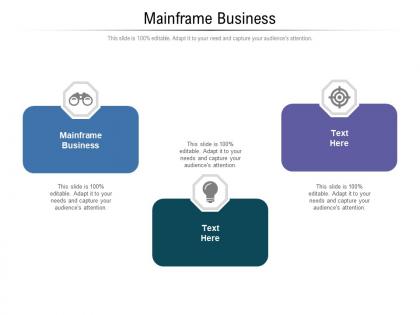 Mainframe business ppt powerpoint presentation pictures templates cpb