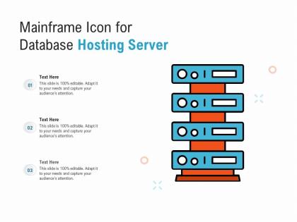Mainframe icon for database hosting server