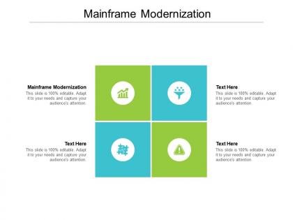 Mainframe modernization ppt powerpoint presentation layouts graphics pictures cpb