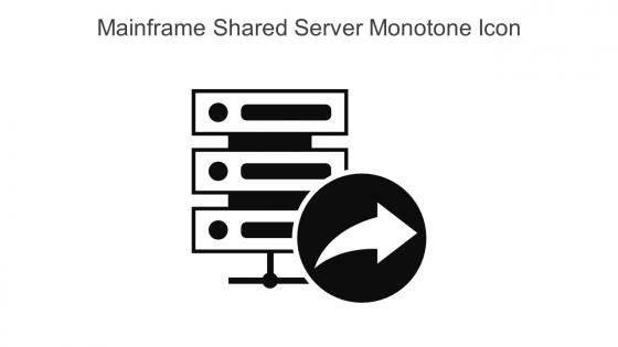 Mainframe Shared Server Monotone Icon In Powerpoint Pptx Png And Editable Eps Format