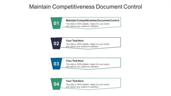 Maintain competitiveness document control ppt powerpoint presentation model cpb