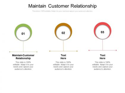 Maintain customer relationship ppt powerpoint presentation styles inspiration cpb