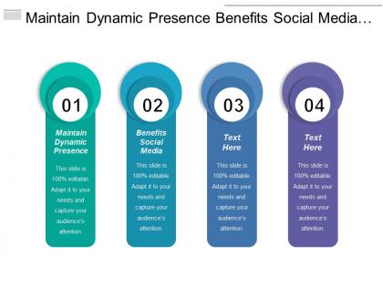 Maintain dynamic presence benefits social media consumer insight