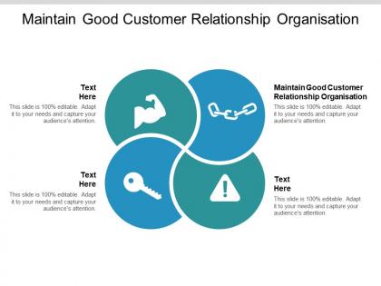 Maintain good customer relationship organisation ppt powerpoint presentation outline cpb