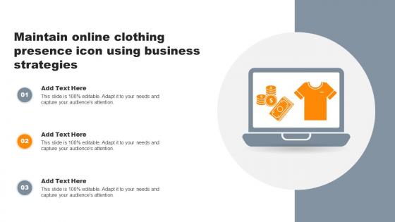 Maintain Online Clothing Presence Icon Using Business Strategies