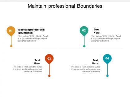 Maintain professional boundaries ppt powerpoint presentation infographics example introduction cpb