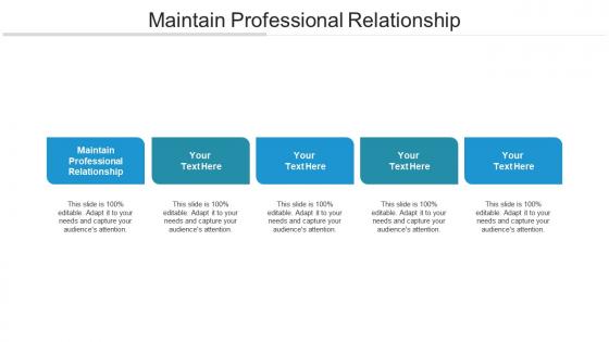 Maintain professional relationship ppt powerpoint presentation ideas guidelines cpb