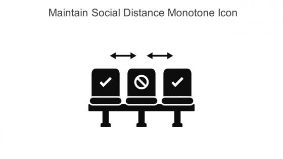 Maintain Social Distance Monotone Icon In Powerpoint Pptx Png And Editable Eps Format
