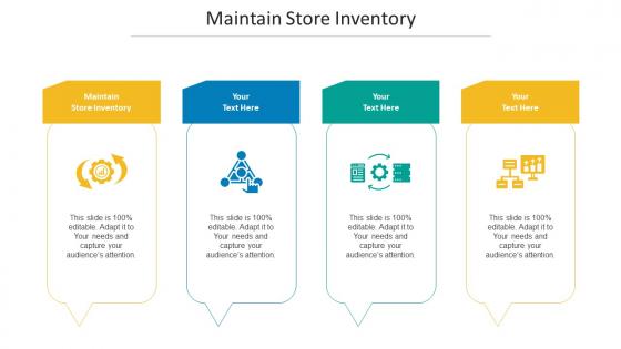 Maintain Store Inventory Ppt Powerpoint Presentation Visual Aids Professional Cpb