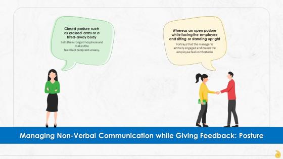 Maintaining Correct Posture While Giving Feedback Training Ppt