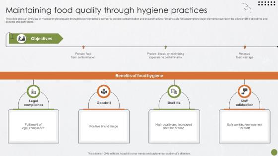 Maintaining Food Quality Through Food Quality Best Practices For Food Quality And Safety Management