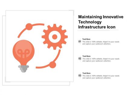 Maintaining innovative technology infrastructure icon
