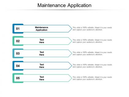 Maintenance application ppt powerpoint presentation ideas show cpb