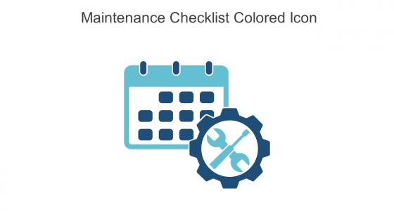 Maintenance Checklist Colored Icon In Powerpoint Pptx Png And Editable Eps Format
