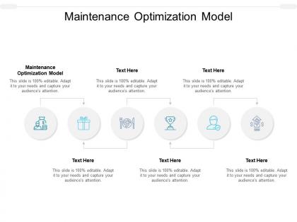 Maintenance optimization model ppt powerpoint presentation file graphics example cpb